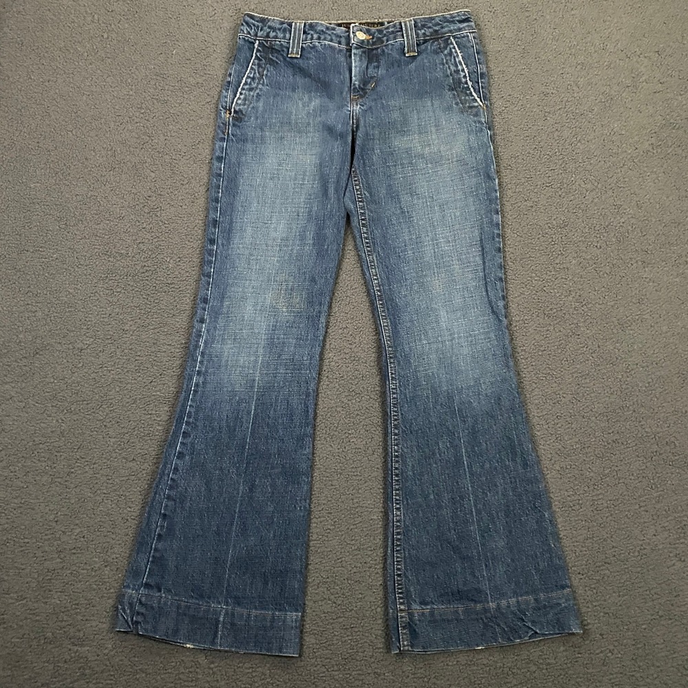 Vintage Y2K Juicy Couture Jeans FITS Womens 28 Blue Flare Low Rise Denim